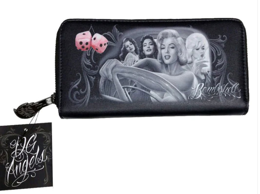 Bombshells - WOMENS ZIPPERED WALLET