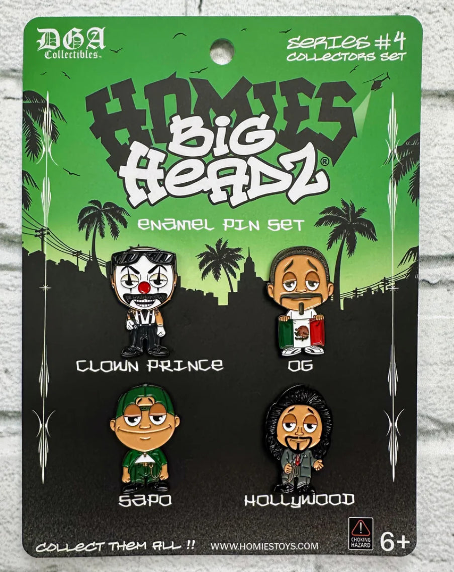 DGA Collectibles- BIG HEADZ Enamel PIN Set - Series #4